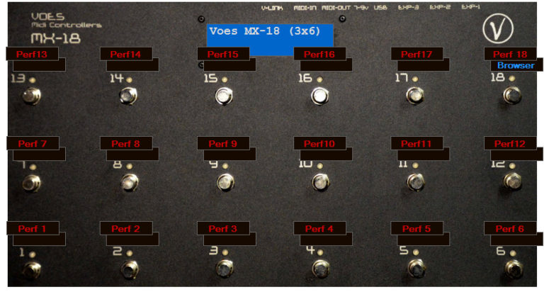 Kemper Profiler – MIDI ovládače VOES