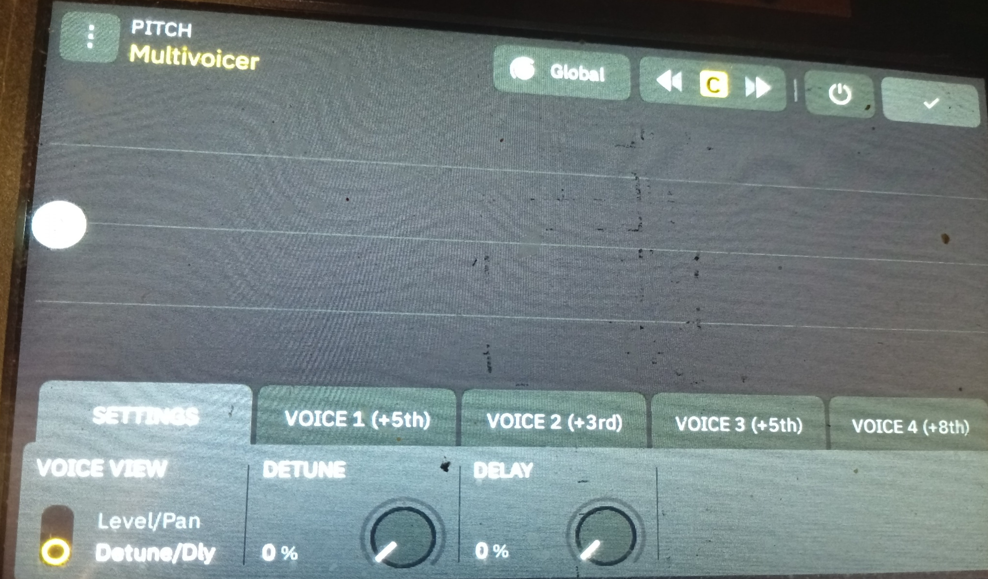 Neural DSP Quad Cortex Multivoicer – Global Settings Detune a Delay