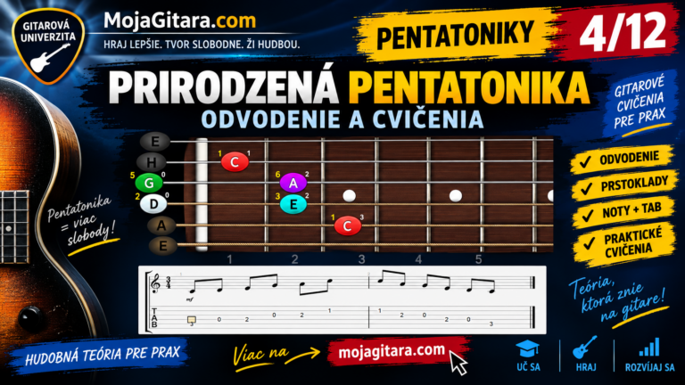 Prirodzená pentatonika odvodenie a cvičenia
